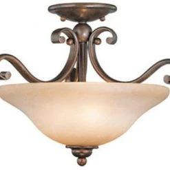 Best deal 👏 Patriot Lighting® Monrovia Royal Bronze 3-Light Semi-Flush Mount Ceiling Light 👍
