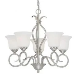 Cheapest ✨ Patriot Lighting® Samantha 5-Light Satin Nickel Chandelier ❤️