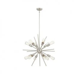 Wholesale 🎉 Patriot Lighting® Oscar Satin Nickel 12-Light Chandelier ⌛