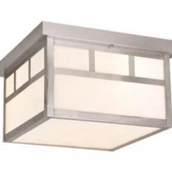 Hot Sale 😍 Patriot Lighting® Craftsman Stainless Steel Outdoor Ceiling Light 🤩