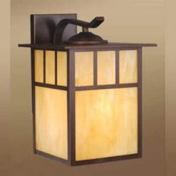 Promo 💯 Patriot Lighting® Mission Burnished Bronze Outdoor Wall Light ✨