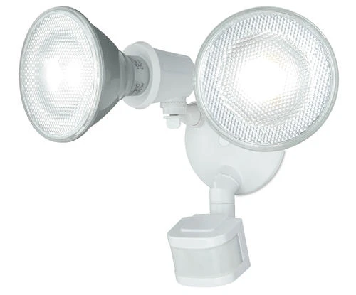 Brand new 😀 Patriot Lighting® White Dual Head Motion Sensor Outdoor Security Flood Light 👍 3 Brand new 😀 Patriot Lighting® White Dual Head Motion Sensor Outdoor Security Flood Light 👍