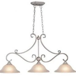 Budget ✨ Patriot Lighting® Monrovia Brushed Nickel 3-Light Island Light ⌛