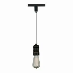 Outlet ✔️ Patriot Lighting® Bolla 1-Light Bronze Track Lighting Pendant 👏