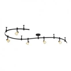 Buy 😀 Patriot Lighting® Emma 5-Light Bronze Flexible Track Lighting Set ⌛