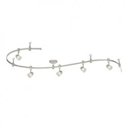 Flash Sale 🤩 Patriot Lighting® Sutton 5-Light Silver LED Flexible Track Lighting Set 🧨