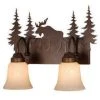 Promo 👏 Patriot Lighting® Yellowstone 2-Light Burnished Bronze Vanity Light ✔️ -Patriot Lighting Sales vx vl38352bbz