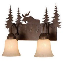 Promo 👏 Patriot Lighting® Yellowstone 2-Light Burnished Bronze Vanity Light ✔️